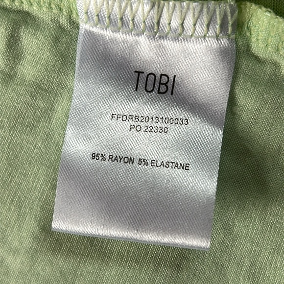 TOBI mint/aqua cold shoulder dress - Picture 5 of 5